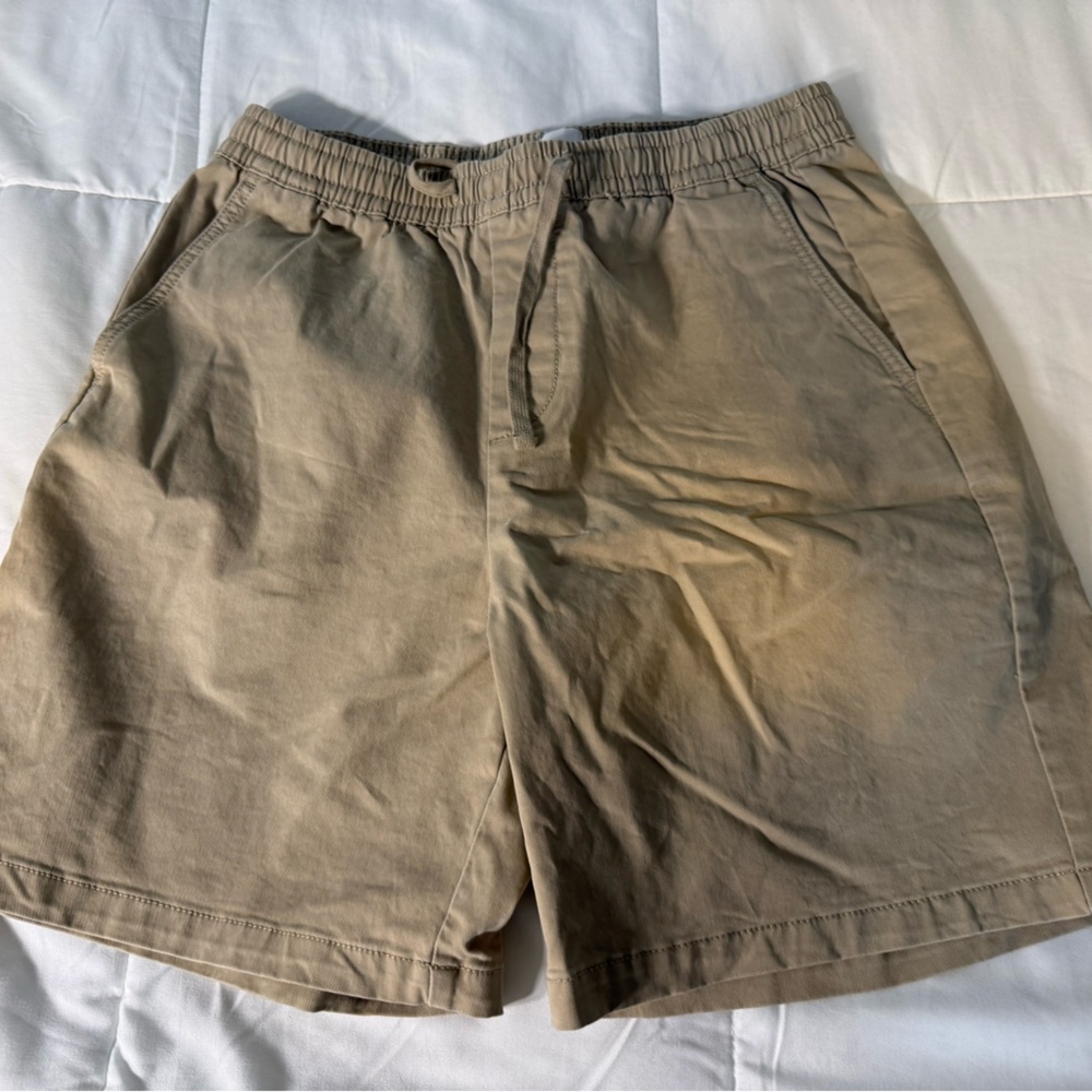 Gap Men’s Chino 7 Inch Khaki Cotton Shorts Pull On